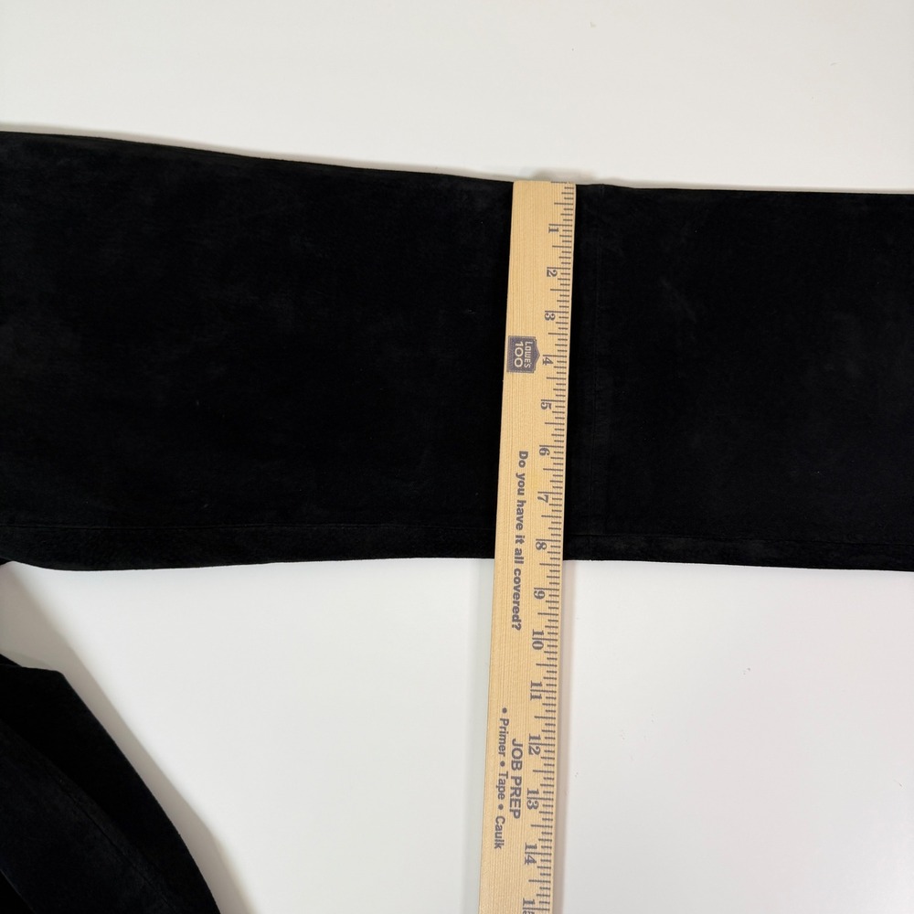 Lilly Pulitzer Womens 4 Black Washable Pig Suede Pants Classic Preppy Western - Picture 7 of 10